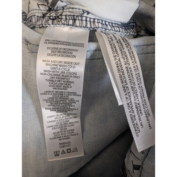 Calvin Klein Womens Jeans High Rise Straight Ankle Blue Tie Dye Size 28 NWT - Picture 9 of 13